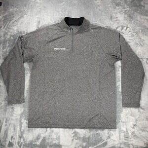 UNRL Elite Polaris Mens 2XL Quarter Zip Pullover Heather Gray Activewear Jacket